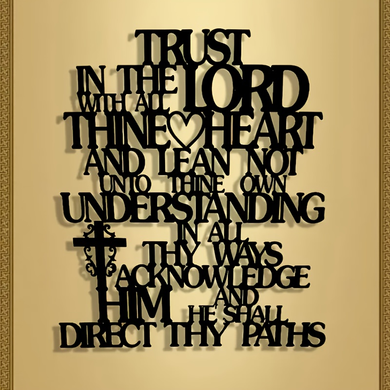 CIFBUY Metal Wall Art Trust In - огляд і ціна Home Office Room Inspiration