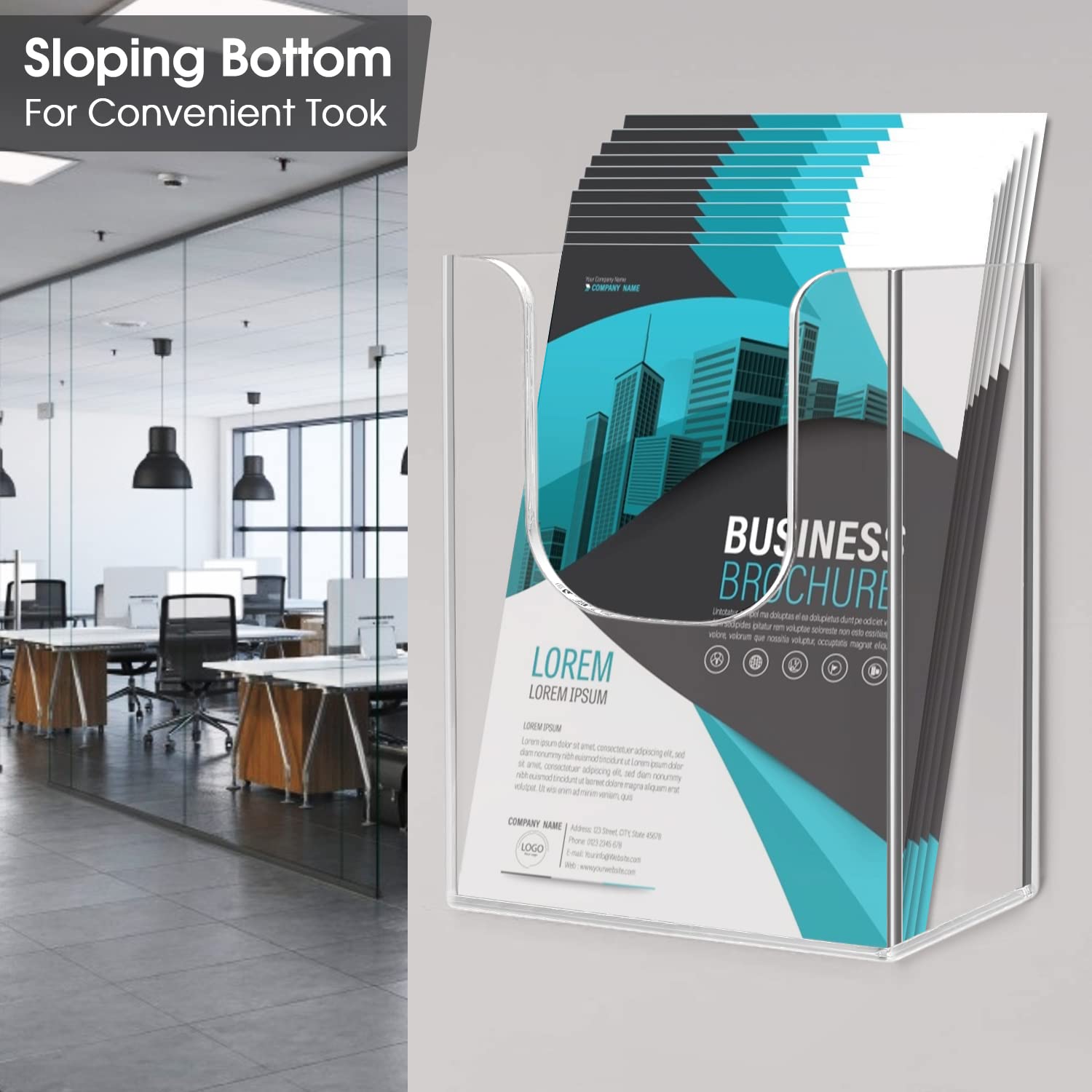 Wall Mounted Brochure Holder A - огляд і ціна Document Holder Stand