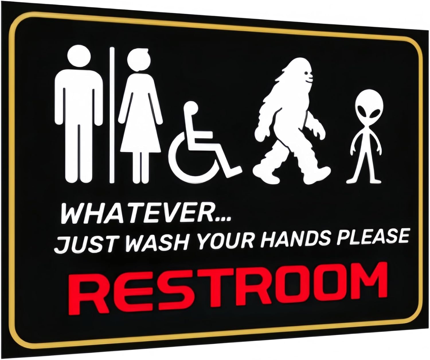 All-Gender Bathroom Wall Sign  - огляд і ціна Home Office Or
