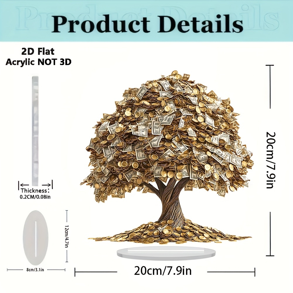 8in Acrylic 2D Make a Fortune  - огляд і ціна Home Office Layout
