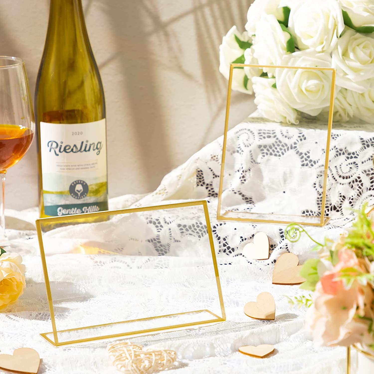 Gold Frame Acrylic Sign Holder - огляд і ціна Document Holder Stand