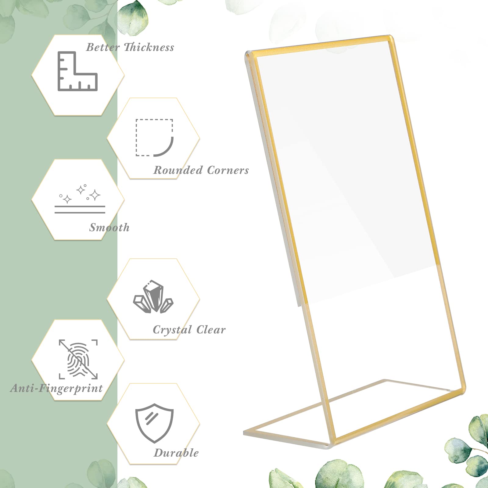 Gold Frame Acrylic Sign Holder - огляд і ціна Document Holder Stand