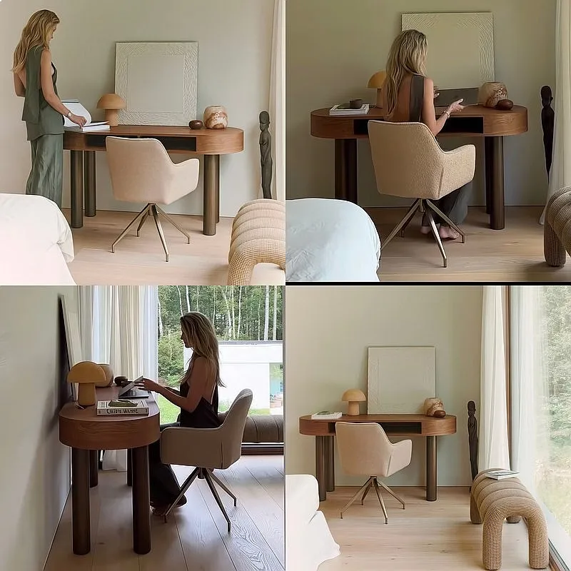 80 N French Solid Wood Desk Ho - огляд і ціна Home Office Work Table