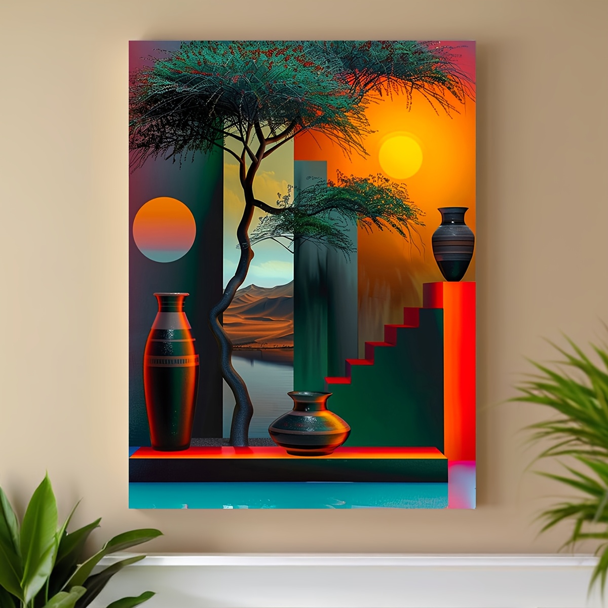2D Flat, 1pc Canvas Art| Abstr - огляд і ціна Home Office Room Inspiration