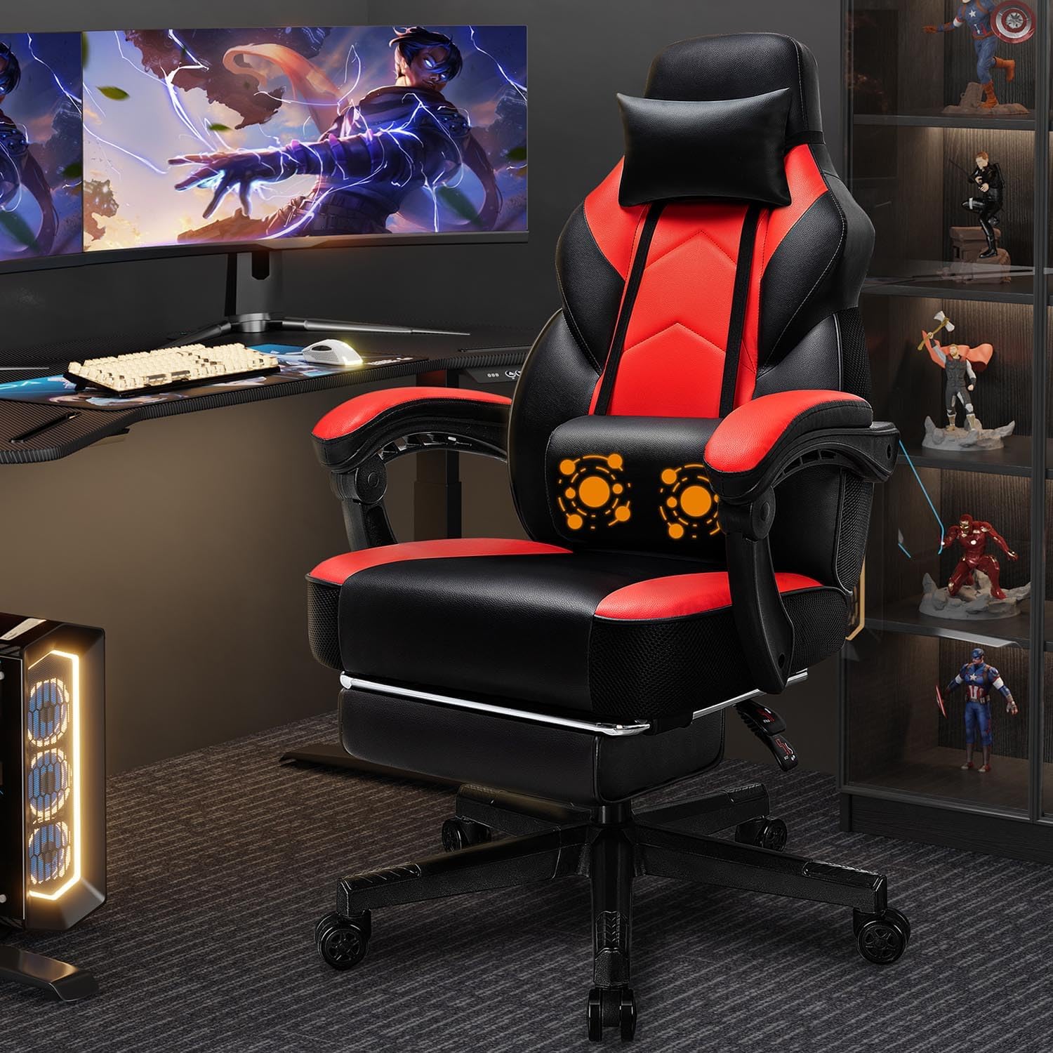 Gaming Chair with Footrest, Ma - огляд і ціна Ergonomic Office Chair
