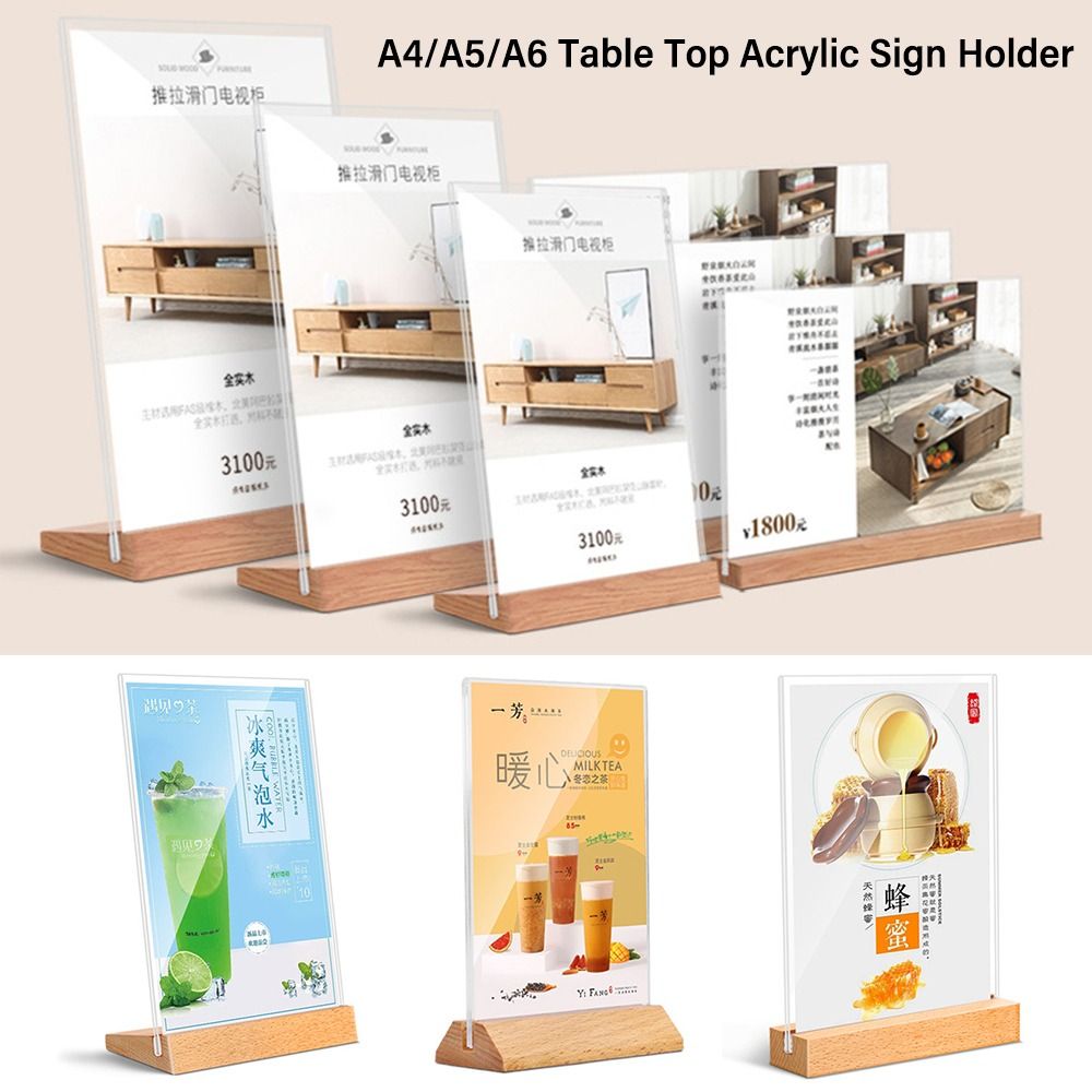 Durable Acrylic Table Top Sign - огляд і ціна Document Holder Stand