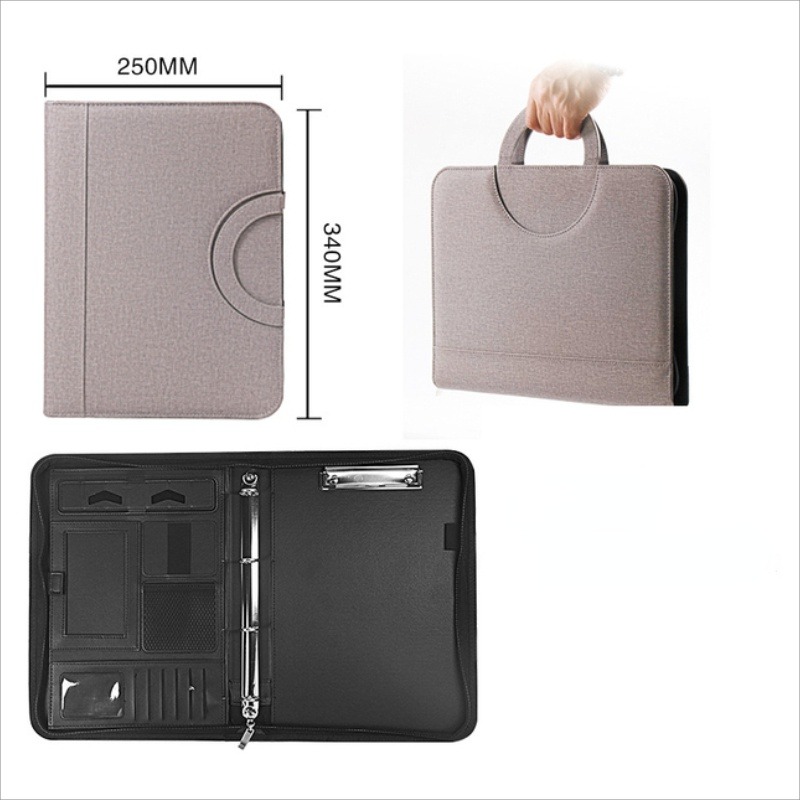 1Pc A4 PU Leather Zipper File  - огляд і ціна Document Scanner Portable