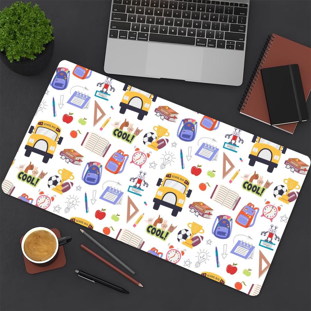 Cute Doodle School Bus Rainbow - огляд і ціна Home Office Work Table